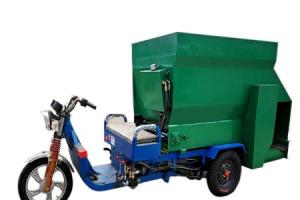 移动三轮撒料车 喂羊自动投料车