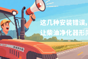 农机手必看：这几种安装错误，让柴油净化器形同虚设