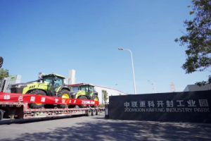 国内首发！中联重科DV3504新能源拖拉机批量交付“西部粮仓”