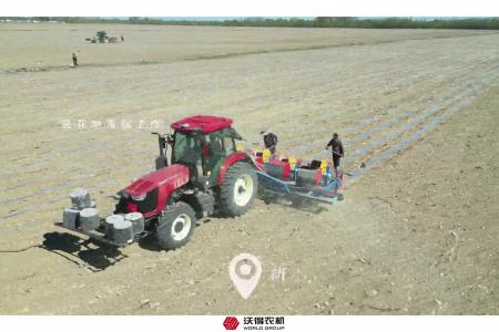 沃得农机新疆阿勒泰地区哈巴河-DX1604(G4)葵花地覆膜