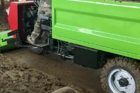 柴油清粪车 刮板式扒粪车