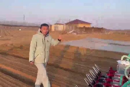 大顺两垄八行大型娃娃菜播种机